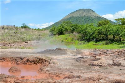 Heiße Schlammpools von San Jacinto, Nicaragua
